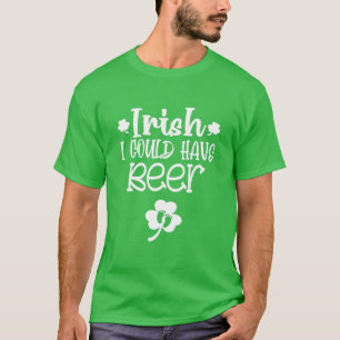 Iers Ik had bier St Patricks Zwangerschap Jaar T-shirt