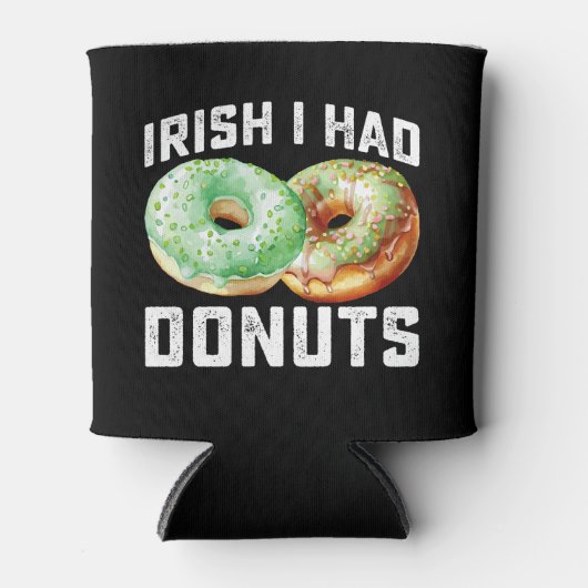 Iers Ik had Donuts Lovers Grappig St Patrick's Day Blikjeskoeler (Voorkant)