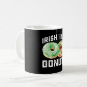 Iers Ik had Donuts Lovers Grappig St Patrick's Day Koffiemok (Voorkant links)
