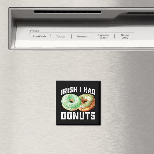 Iers Ik had Donuts Lovers Grappig St Patrick's Day Magneet (Insitu (Vaatwasser))