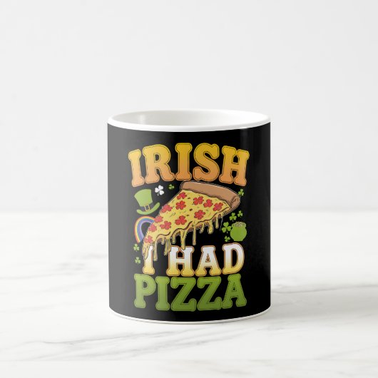 Iers Ik Had Pizza Grappige St. Patrick's Day Liefh Koffiemok (Center)