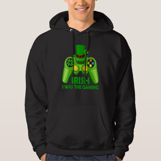 Iers ik speelde grappig St Patrick's Day Video Ga Hoodie (Voorkant)