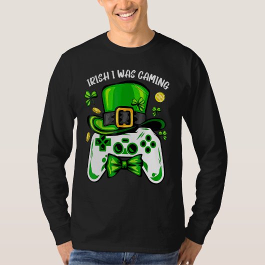 Iers ik speelde grappig St Patrick's Day Video Ga T-shirt (Voorkant)