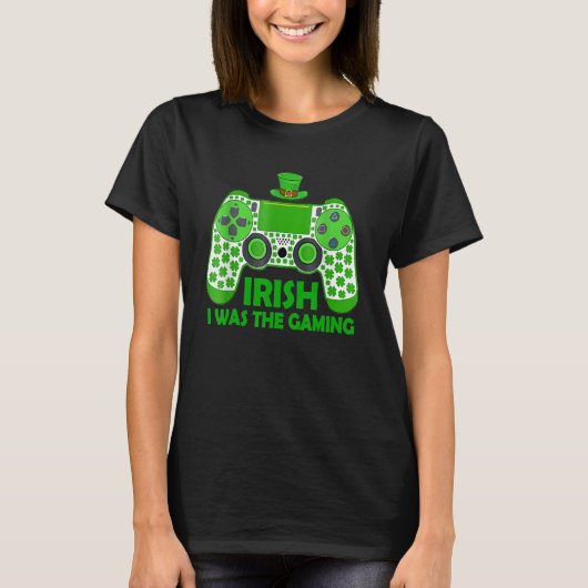 Iers ik speelde grappig St Patrick's Day Video Ga T-shirt (Voorkant)