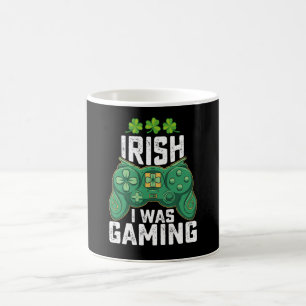 Iers Ik Was Gamen Gamer Games St. Patrick's Dag Koffiemok