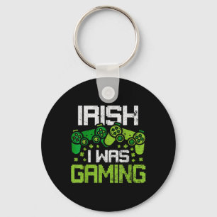 Iers Ik Was Gamen Grappige St Patricks Dag Gamer J Sleutelhanger