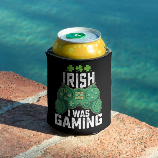 Iers Ik was gaming gamer games St Patrick's Day Blikjeskoeler (Insitu Zwembad)