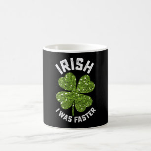 Iers Ik Was Sneller Lopend Rennen St. Patrick's Da Koffiemok