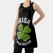 Iers Ik Was Sneller Lopend Rennen St. Patrick's Da Schort (Insitu)