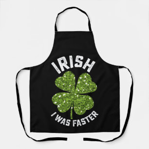 Iers Ik Was Sneller Lopend Rennen St. Patrick's Da Schort