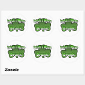 Iers Ik werd Drink Sticker (Vel)