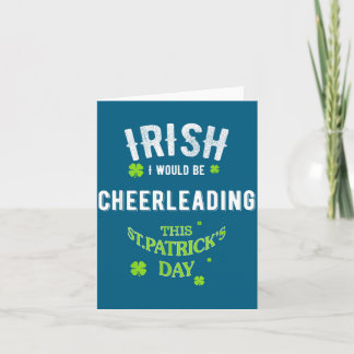 Iers Ik Wou Dat Ik Cheerleader Was St. Patrick's D Kaart