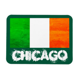 Iers in Chicago met Ierse vlag - St. Patrick's Magneet