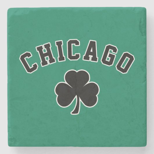 Iers in Chicago Stenen Onderzetter (Voorkant)