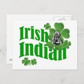 Iers-indiaan Briefkaart (Voorkant / Achterkant)
