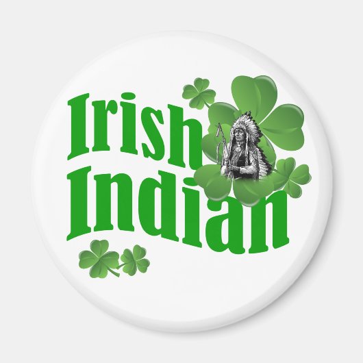 Iers-indiaan Magneet (Voorkant)