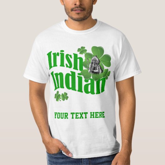 Iers-indiaan T-shirt (Voorkant)