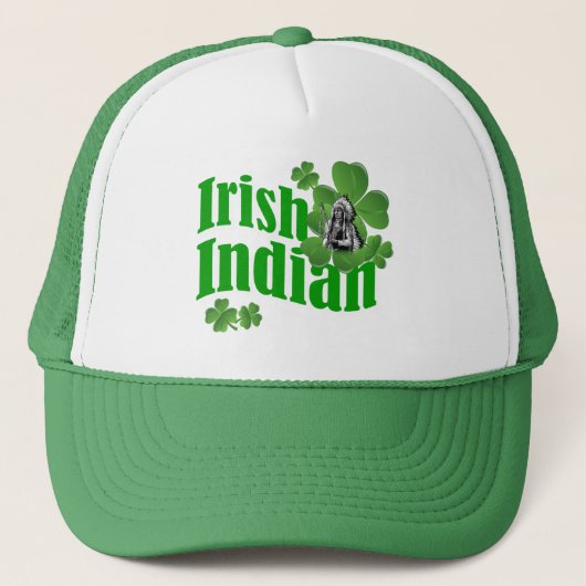 Iers-indiaan Trucker Pet (Voorkant)