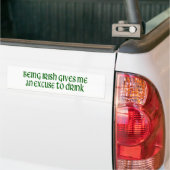 Iers is een excuus om te Drinken Bumpersticker (Op Truck)