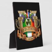 Iers Italiaans alle Amerikaans Fotoplaat (Zijkant)