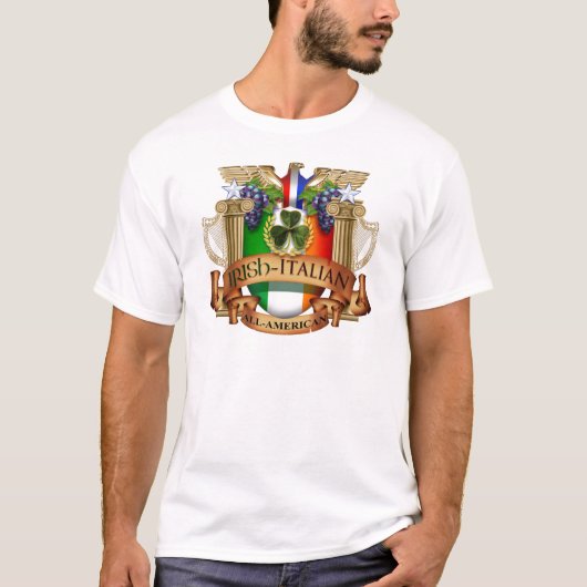Iers Italiaans alle Amerikaans T-shirt (Voorkant)