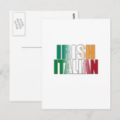 Iers Italiaans Briefkaart (Voorkant / Achterkant)