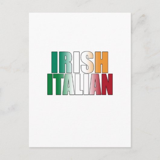 Iers Italiaans Briefkaart (Voorkant)
