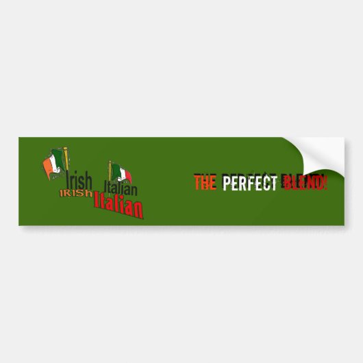 Iers Italiaans Bumpersticker (Voorkant)