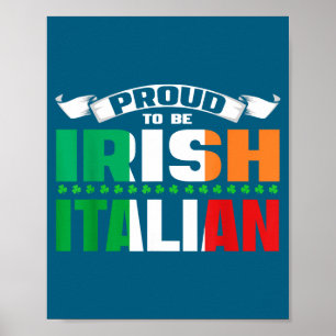 Iers Italiaans Erfgoed Ontwerp Trots om Iers te Zi Poster