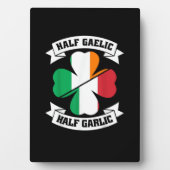 Iers Italiaans Half Gaelic Half Garlic Saint Patri Fotoplaat (voorkant)