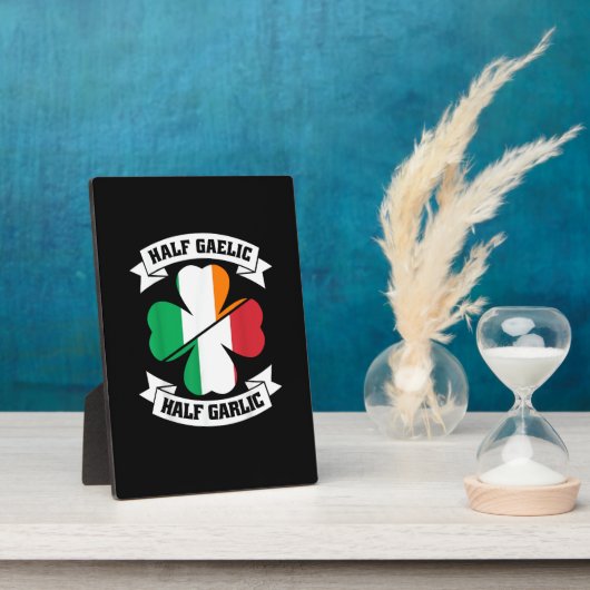 Iers Italiaans Half Gaelic Half Garlic Saint Patri Fotoplaat (Zijkant)