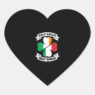 Iers Italiaans Half Gaelic Half Garlic Saint Patri Hart Sticker