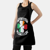 Iers Italiaans Half Gaelic Half Garlic Saint Patri Schort (Insitu)