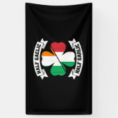Iers Italiaans Half Gaelic Half Garlic Saint Patri Spandoek (Verticaal)