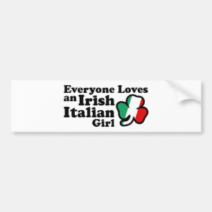 Iers Italiaans meisje Bumpersticker