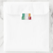 Iers Italiaans Ronde Sticker (Tas)