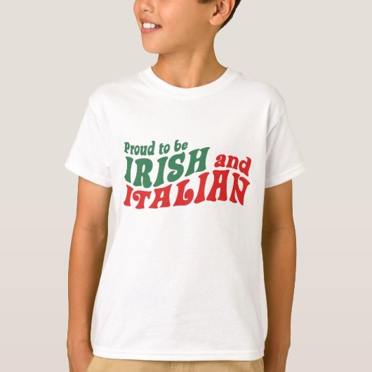 Iers Italiaans T-shirt (Voorkant)