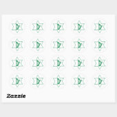 Iers & Joods Ronde Sticker (Vel)