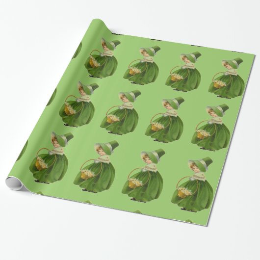  Iers juffrouw Gift Wrapping Paper Cadeaupapier (Uitgerold)