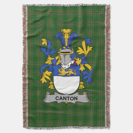 Iers Kanton Wapenschild Family Crest Ierland Deken (Voorkant Verticaal)