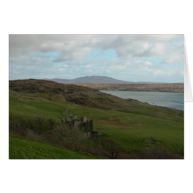 Iers kasteel in Connemara (blank) (Voorkant Horizontaal)