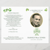 Iers katholiek begrafenisprogramma, gedenkteken (p flyer (Voorkant)