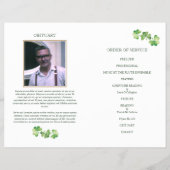 Iers katholiek rouwprogramma, herdenking (papier) flyer (Achterkant)