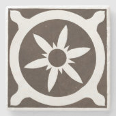 Iers Keltisch Art Design Black Star Stenen Onderzetter (Voorkant)