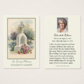 Iers Keltisch Kruis begrafenisgebed Visitekaartje (Voorkant /achterkant)