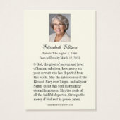 Iers Keltisch Kruis begrafenisgebed Visitekaartje (Achterkant)