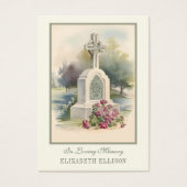 Iers Keltisch Kruis begrafenisgebed Visitekaartje (Voorkant)