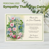 Iers Keltisch Kruis Shamrocks Sympathie Condoleanc Bedankkaart