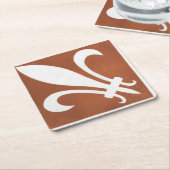 Iers Keltisch Kunstontwerp Rode Tegel Kartonnen Onderzetters (Schuin)