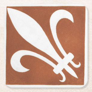 Iers Keltisch Kunstontwerp Rode Tegel Kartonnen Onderzetters